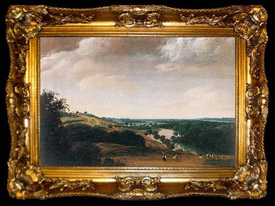 framed  Frans Post Landscape with river and forest, ta009-2
